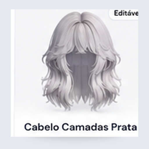 Cabelo Camadas Prata