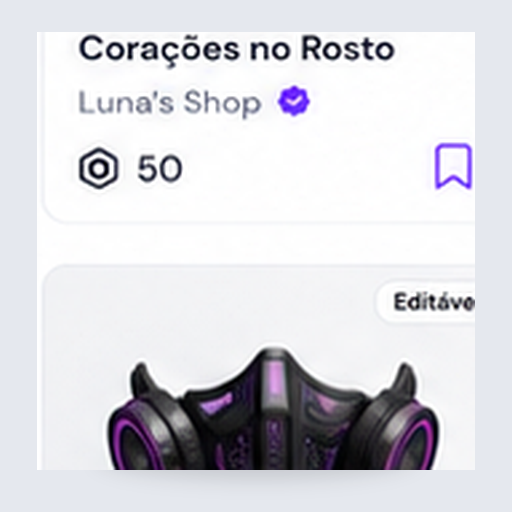 Corações no Rosto