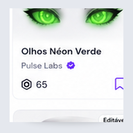Olhos Néon Verde
