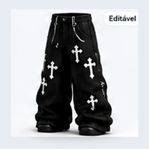Cross Motif Noir