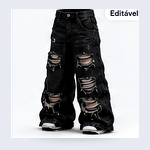 Grunge Ripped Noir
