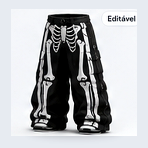 Skeleton Print Noir