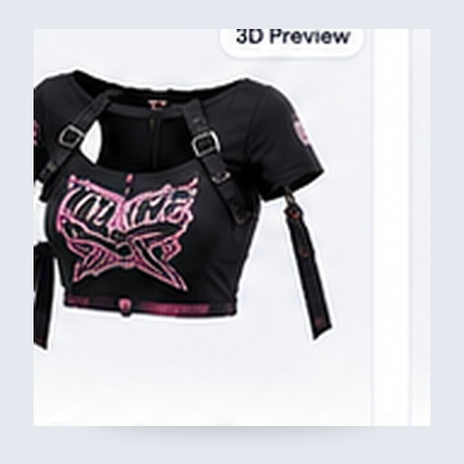 Y2K Star Crop Top